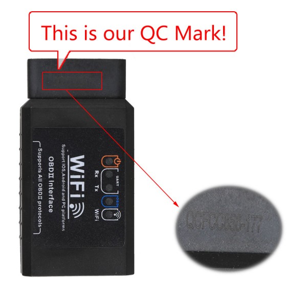 ELM327 WIFI OBD2 EOBD Scan Tool Support Android and iPhone/iPad Software V2.1