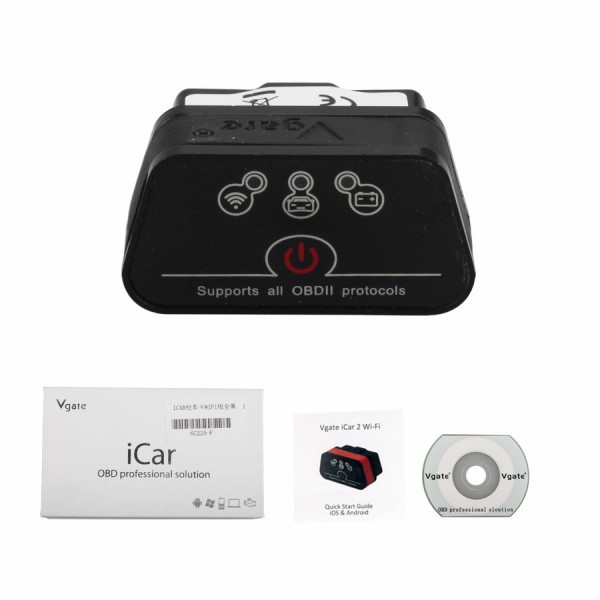 Vgate iCar 2 WIFI Version ELM327 OBD2 Code Reader iCar2 For Android/ IOS/PC