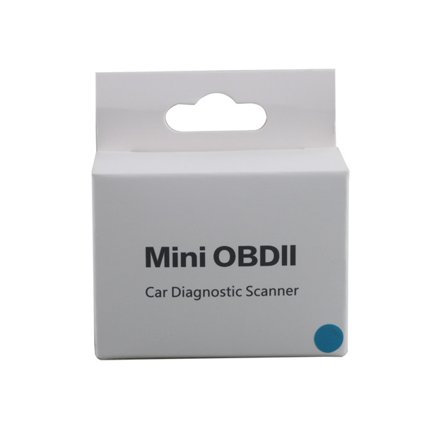 Mini OBDII Car Diagnostic Scanner for Android and Windows (Blue/Black/White)