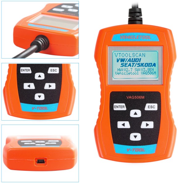 VAG506M Code Reader Support TP-CAN and New UDS Protocol