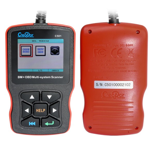 [US Ship No Tax] Creator C501 BMW & OBDII/EOBD Multi-System Scanner