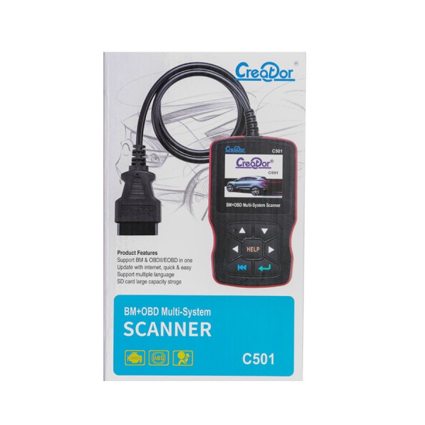 [US Ship No Tax] Creator C501 BMW & OBDII/EOBD Multi-System Scanner