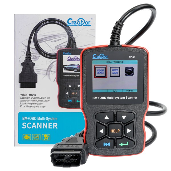 [US Ship No Tax] Creator C501 BMW & OBDII/EOBD Multi-System Scanner