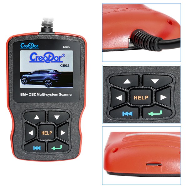 [US Ship No Tax] Creator C502 BENZ & OBDII/EOBD Multi-system Scanner