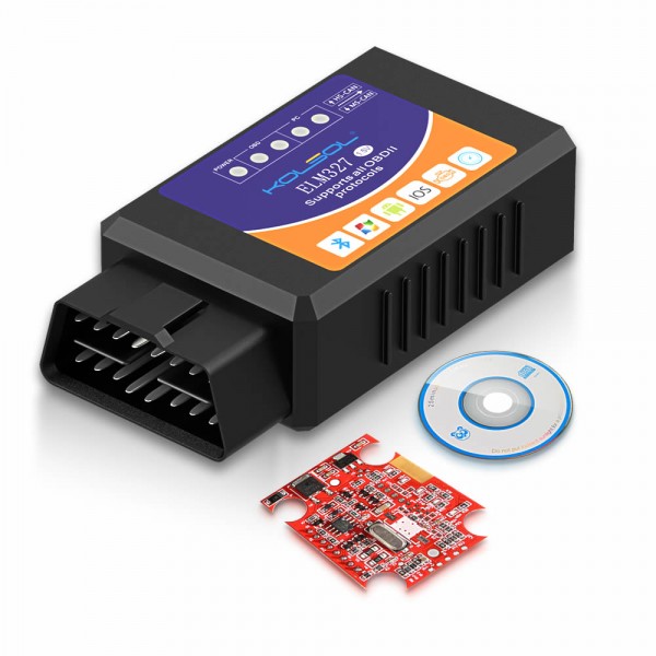 KOLSOL ELM327 Bluetooth OBD2 Scanner V1.5 ELM327 with Switch modified for Ford CH340+25K80 chip HS-CAN / MS-CAN