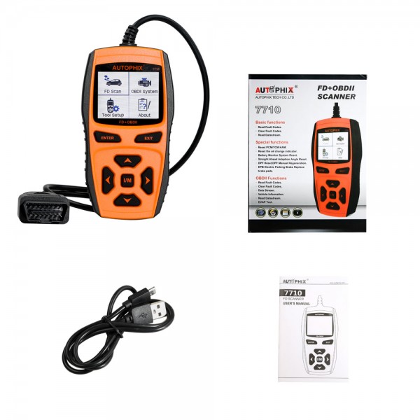 Autophix 7710 for Ford EPB DPF ABS SRS Oil FD+OBDII Multi Scan Tool