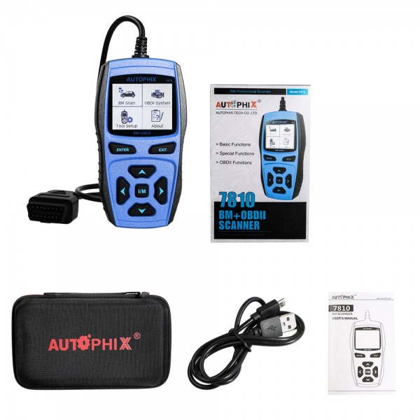 Autophix 7810 Diagnostic Tools Oil Service Reset SAS EPB Engine Code Reader For BMW Mini