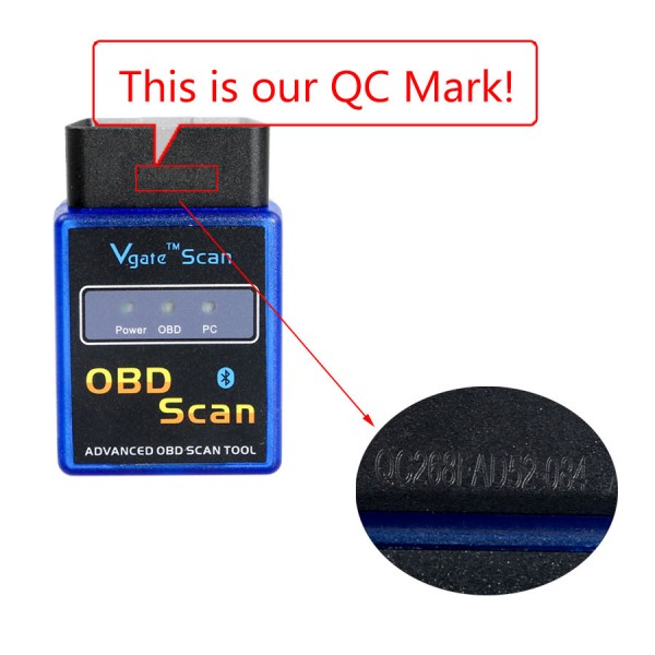 ELM327 Vgate Scan Advanced OBD2 Bluetooth Scan Tool(Support Android And Symbian) Software V2.1