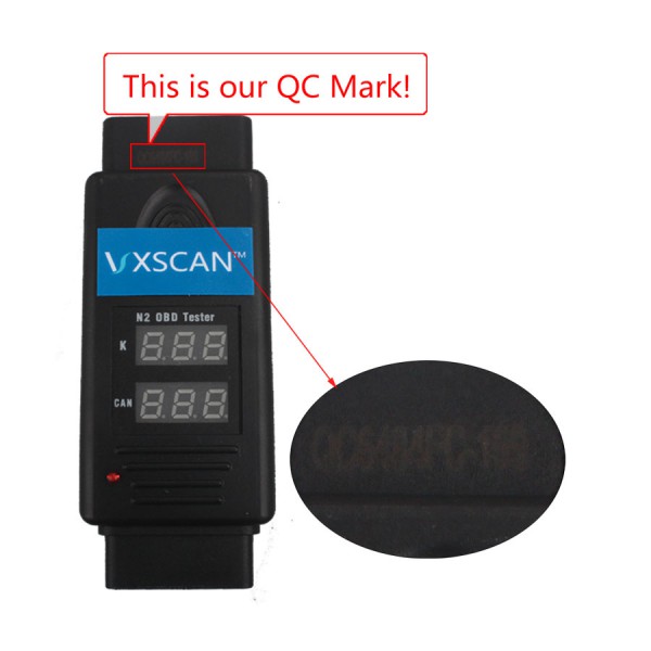 VXSCAN N2 OBD Tester for K and CAN Line Test