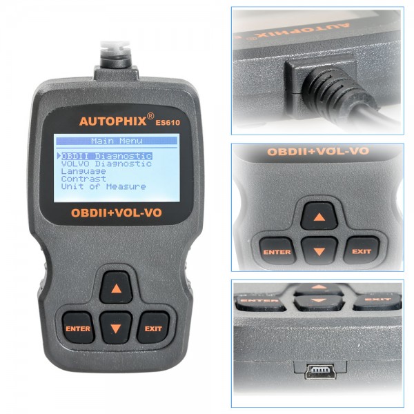 Autophix ES610 Professional Auto OBD2 EOBD Diagnostic Tool for Volvo