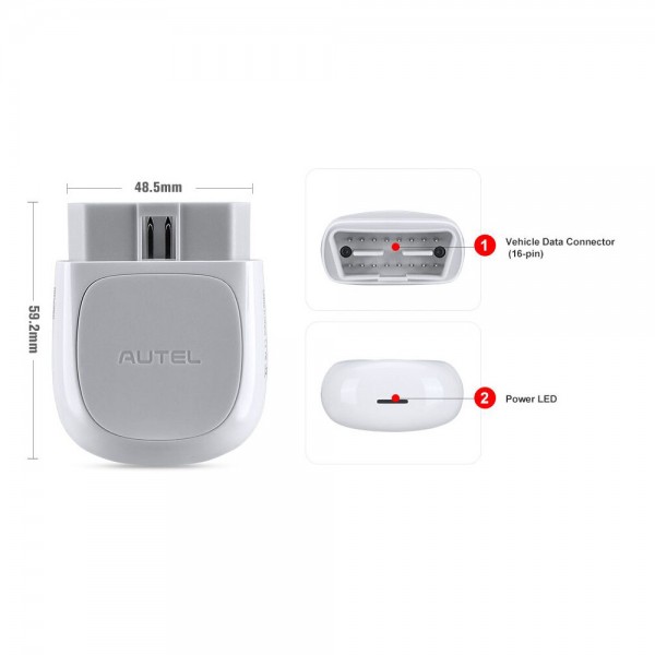 [UK Ship] Autel MaxiAP AP200 Bluetooth OBD2 Code Reader with Full System Diagnoses AutoVIN TPMS IMMO Service for DIYers Simplified Edition of MK808