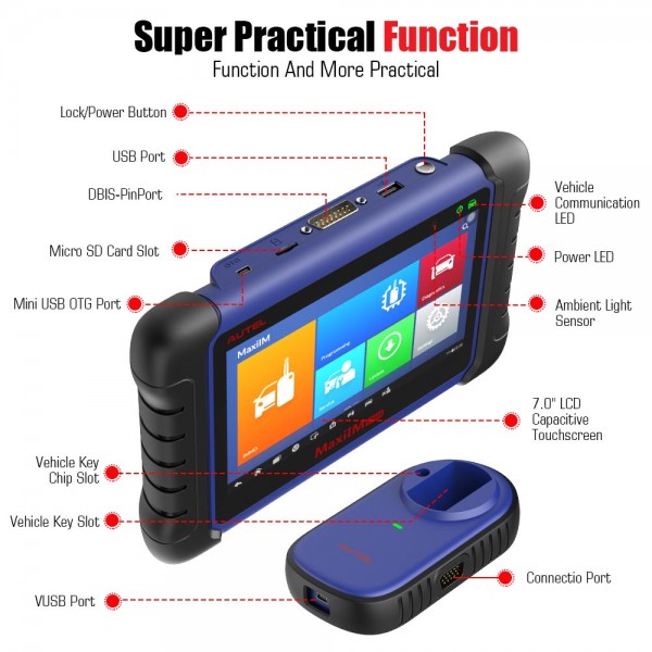 Original Autel MaxiIM IM508 ADVANCED IMMO & KEY PROGRAMMING Perfect Replacment of AURO OtoSys IM100