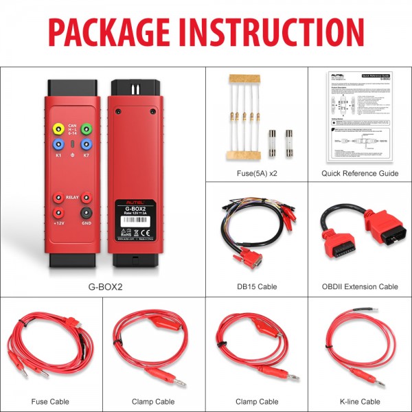 100% Original Autel G-BOX2 Tool for Mercedes Benz All Key Lost Work with Autel MaxiIM IM608/IM508