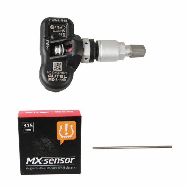[US Ship No Tax] V4.09 Autel MX-Sensor 433MHZ/315MHZ Universal Programmable TPMS Sensor Specially Built for Tire Pressure Sensor Replacement