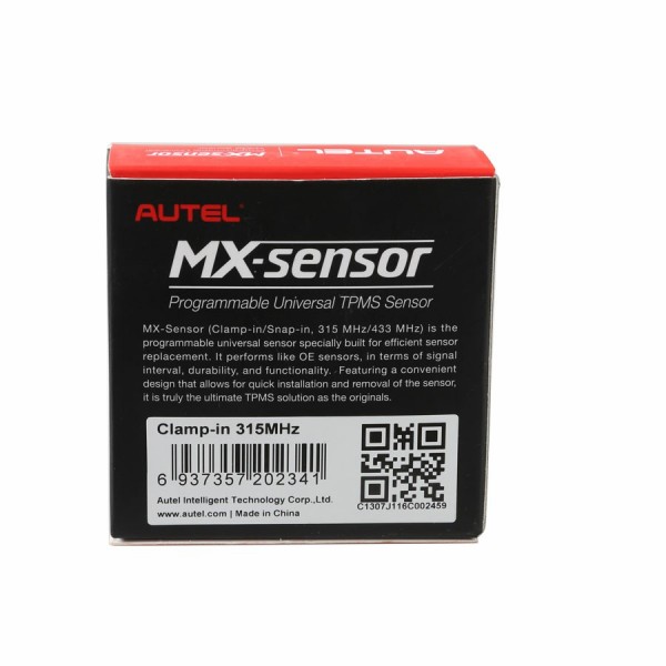 [US Ship No Tax] V4.09 Autel MX-Sensor 433MHZ/315MHZ Universal Programmable TPMS Sensor Specially Built for Tire Pressure Sensor Replacement