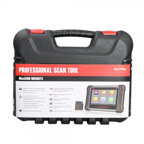 [UK Ship No Tax] Autel MaxiCOM MK808TS Auto TPMS Relearn Tool Universal Tire Sensor Activation Pressure Monitor Reset Scanner