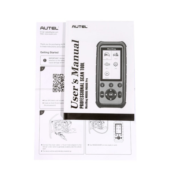 [UK Ship No Tax] Autel MaxiDiag MD808 Pro All Modules Scanner Code Reader (MD802 ALL+MaxicheckPro) Free Update Online