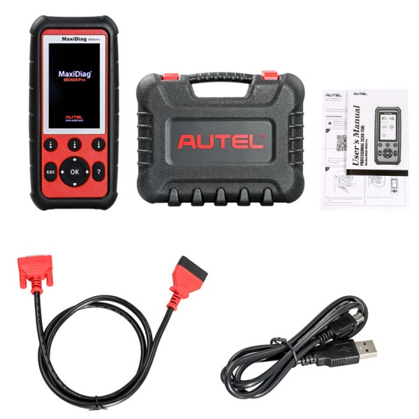 [UK Ship No Tax] Autel MaxiDiag MD808 Pro All Modules Scanner Code Reader (MD802 ALL+MaxicheckPro) Free Update Online