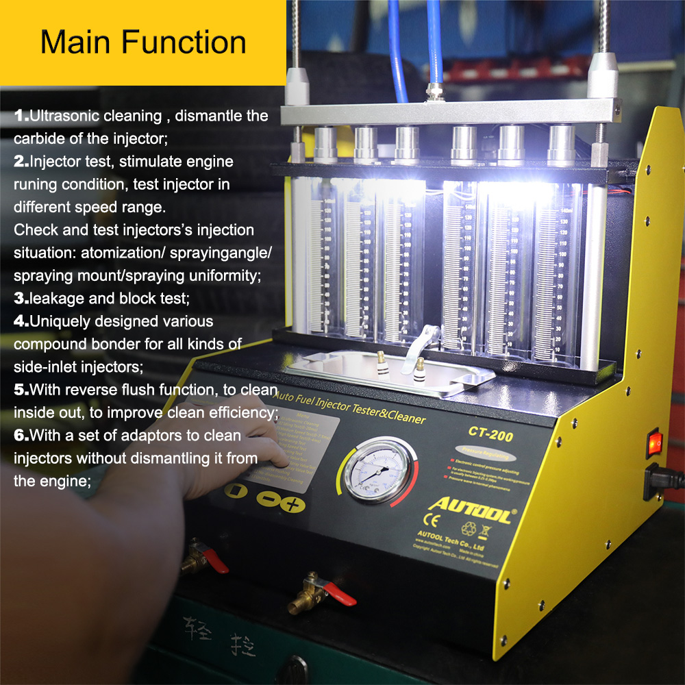 Autool Car Fuel Injector Cleaning Machine